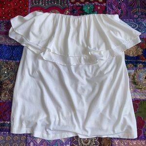 Soft Sleeveless Top with Ruffle